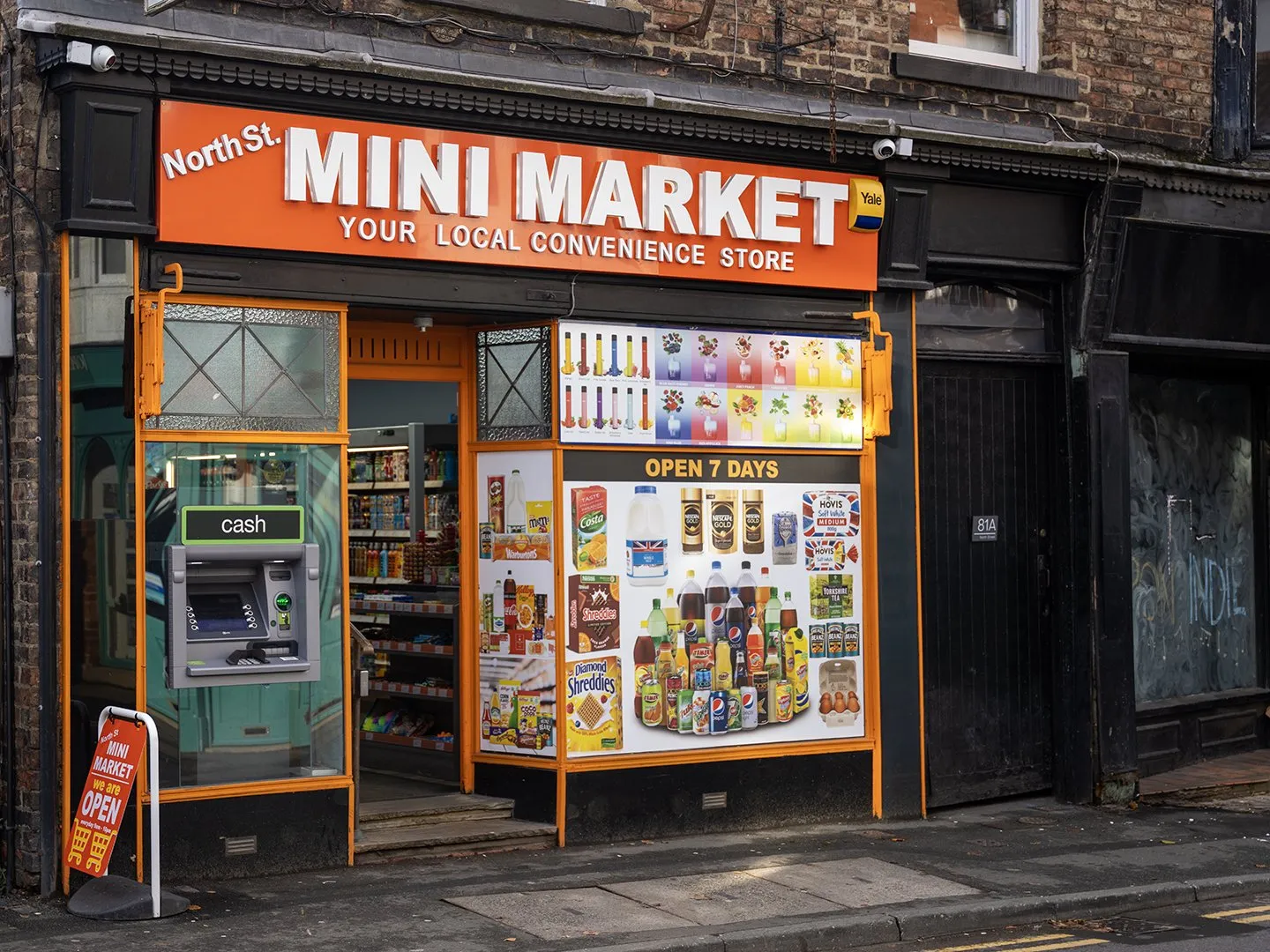 Rayon d'un minimarket moderne